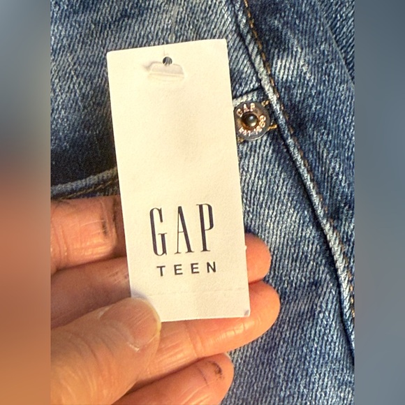 NWT Gap Teens Girlfriend High-Rise Dark Wash Size 10 - Picture 8 of 12